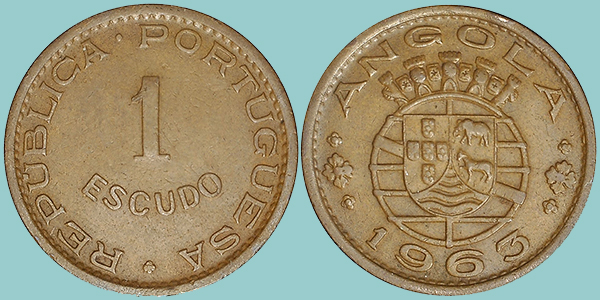 Angola 1 Escudo 1963