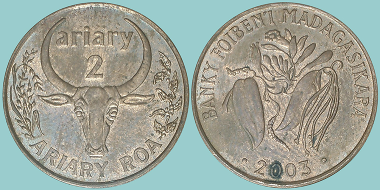 Madagascar 2 Ariary 2003