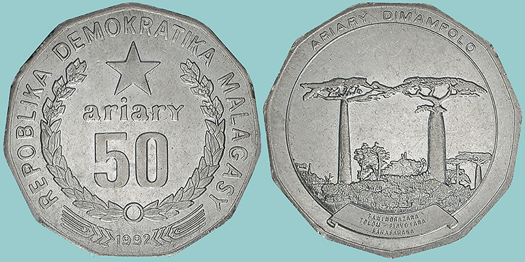 Madagascar 50 Ariary 1992