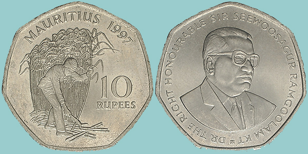 Mauritius 10 Rupie 1997