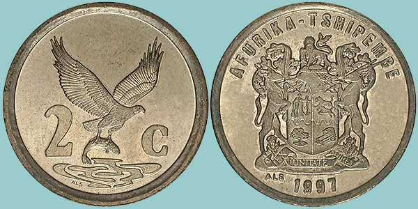 Rep.Sudaficana 2 Cents 1997