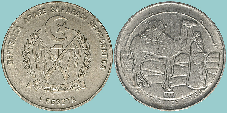 Saharawi 1 Peseta 1992