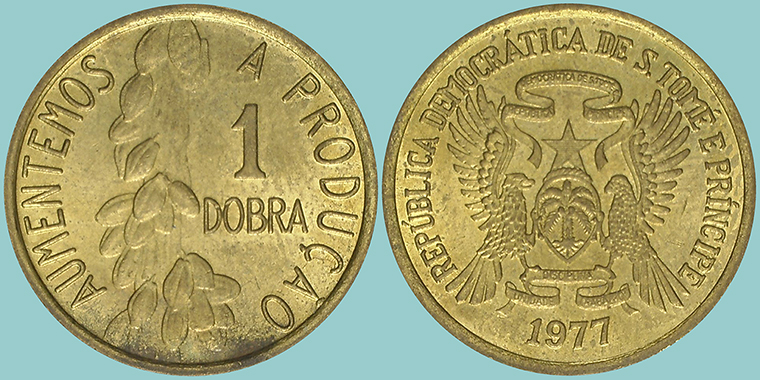 S.Tome e Principe 1 Dobra 1977