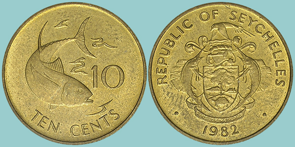 Seychelles 10 Cents 1982