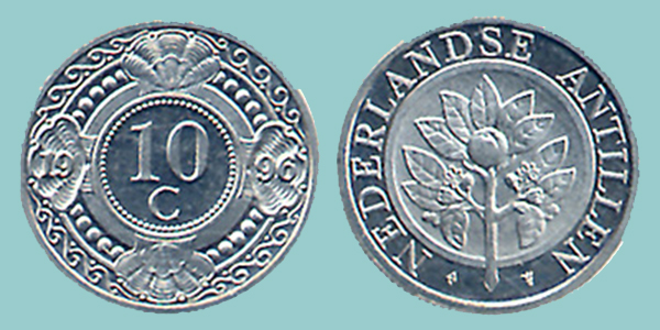 Antille 10 Cents 1996