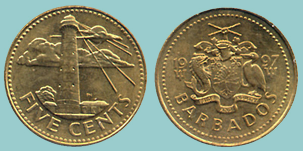 Barbados 5 Cents 1997