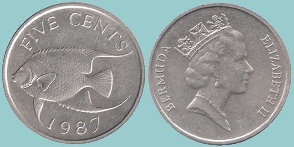 Bermuda 5 Cents 1987