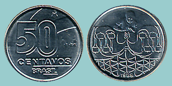 Brasile 50 Centavos 1989