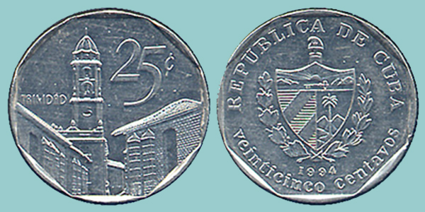 Cuba 25 Centavos 1994