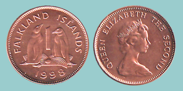 Isole Falkland 1 Penny 1998