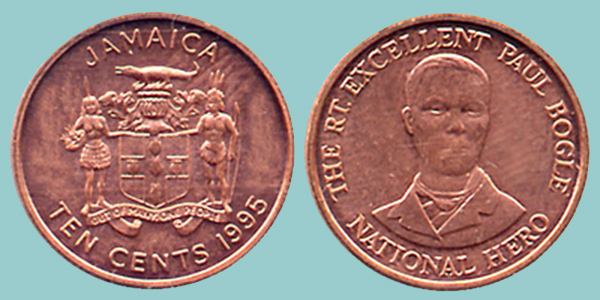 Jamaica 10 Cents 1995