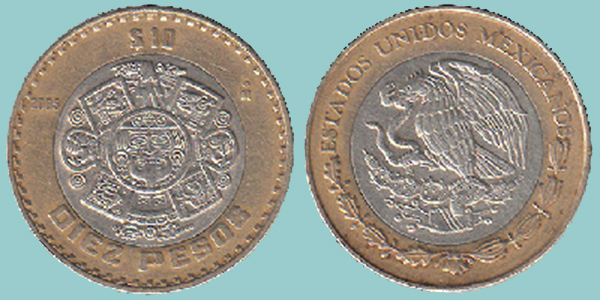 Messico 10 Pesos 2005