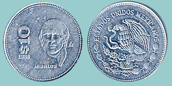 Messico 10 Pesos 1988