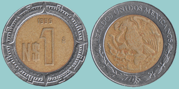 Messico 1 Nuovo Peso 1995