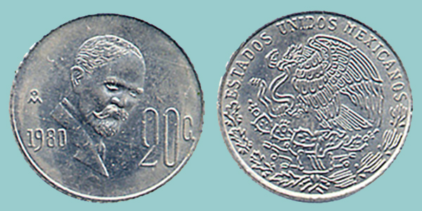 Messico 20 Centavos 1980