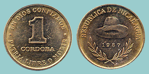 Nicaragua 1 Cordoba 1987