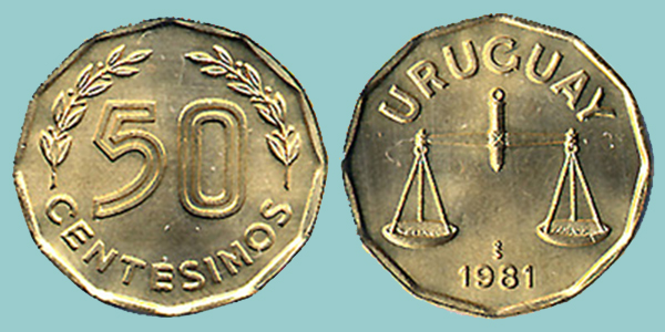 Uruguay 50 Centesimos 1981