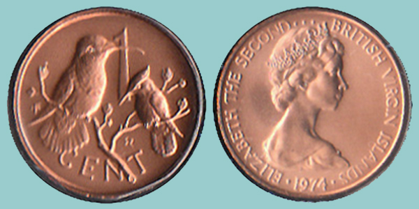 Isole Vergini Britanniche 1 Cent 1974