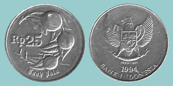 Indonesia 25 Rupie 1994