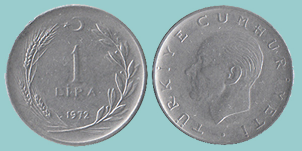 Turchia 1 Lira 1972