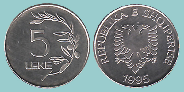 Albania 5 Leke 1995