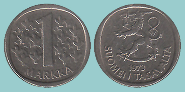 Finlandia 1 Markka 1973