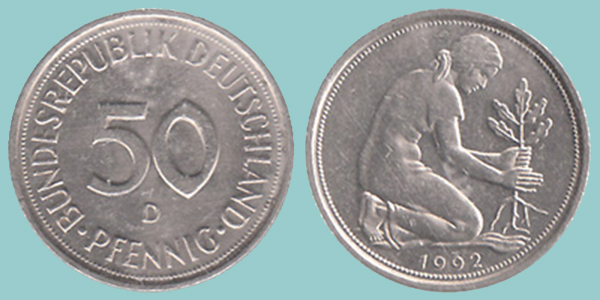 Germania 50 Pfennig 1992