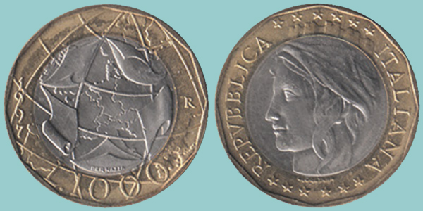 Repubblica Italiana 1.000 Lire 1997