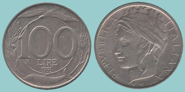 Repubblica Italiana 100 Lire 1993