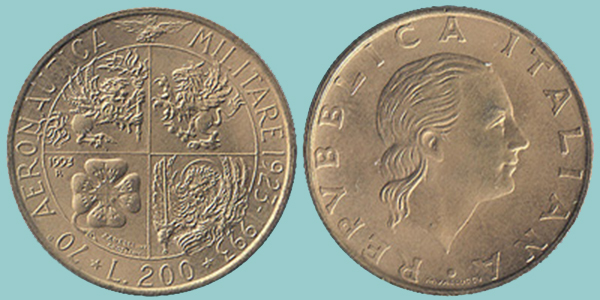Repubblica Italiana 200 Lire 1993