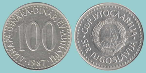 Iugoslavia - 100 Dinari 1987