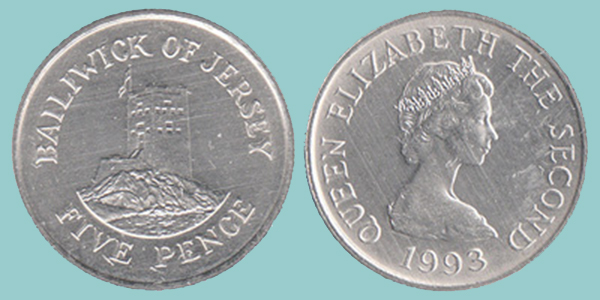 Jersey 5 Pence 1993