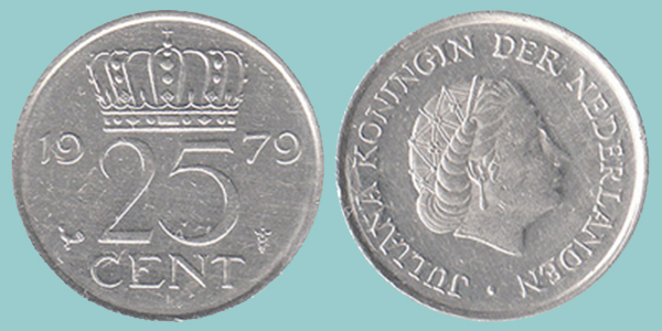 Olanda 25 Cent 1979
