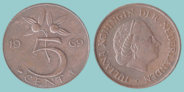 Olanda 5 Cent 1969