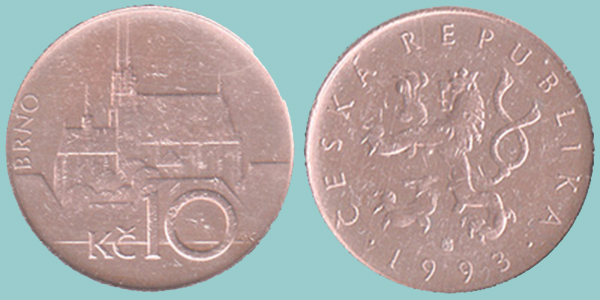 Repubblica Ceca 10 Corone 1993