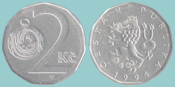Repubblica Ceca 2 Corone 1994
