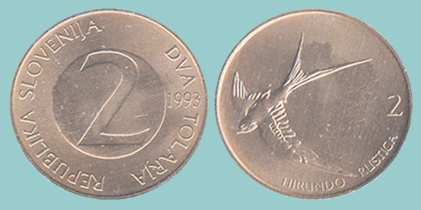 Slovenia 2 Tolarja 1993
