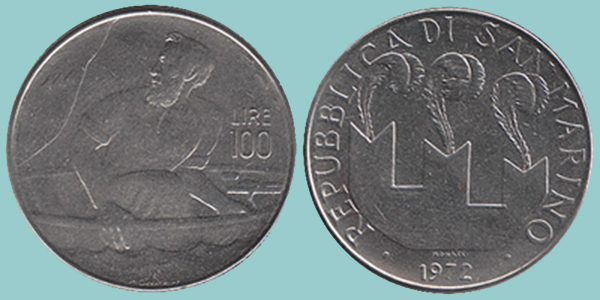 San Marino 100 Lire 1972