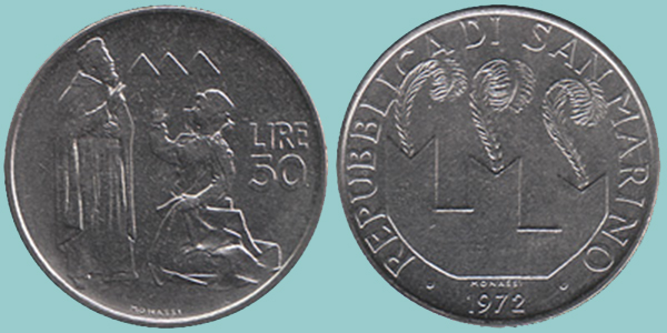 San Marino 50 Lire 1972