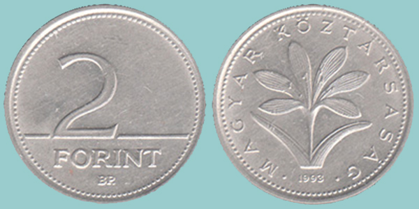 Ungheria 2 Forint 1993