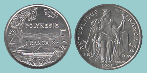 Polinesia Francese 2 Franchi 2003