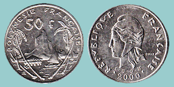 Polinesia Francese 50 Franchi 2000