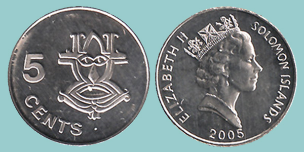 Isole Salomone 5 Cents 2005