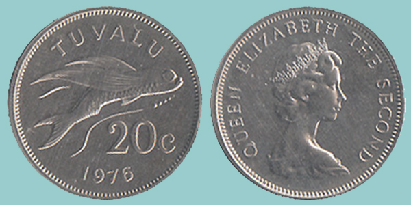Tuvalu 20 Cents 1976