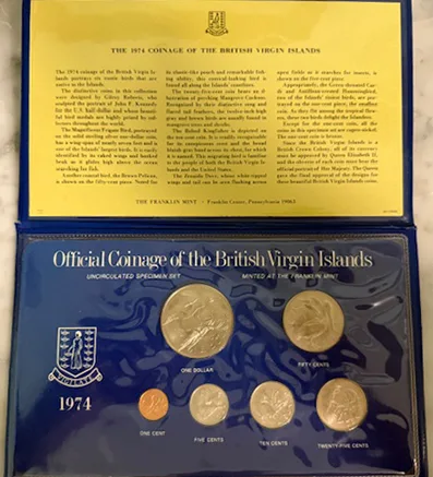 Confezione aperta Isole Vergini Britanniche 1974
