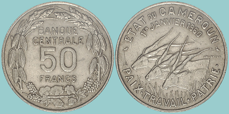 Camerun 50 Francs 1960