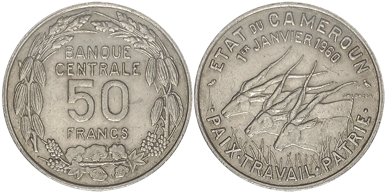 Camerun 50 Francs 1960