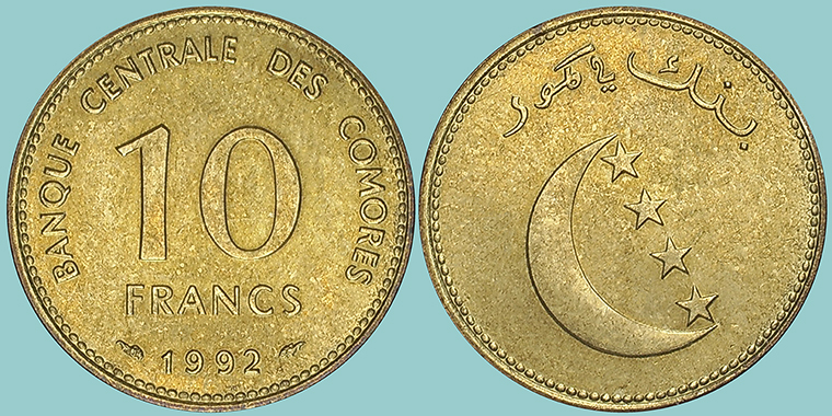 Comore 10 Francs 1992