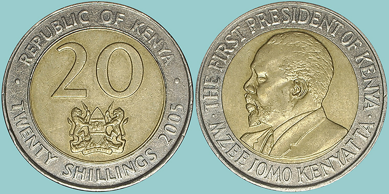 Kenya 20 Shillings 2005