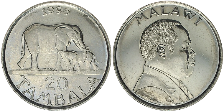 Malawi 20 Tambala 1996